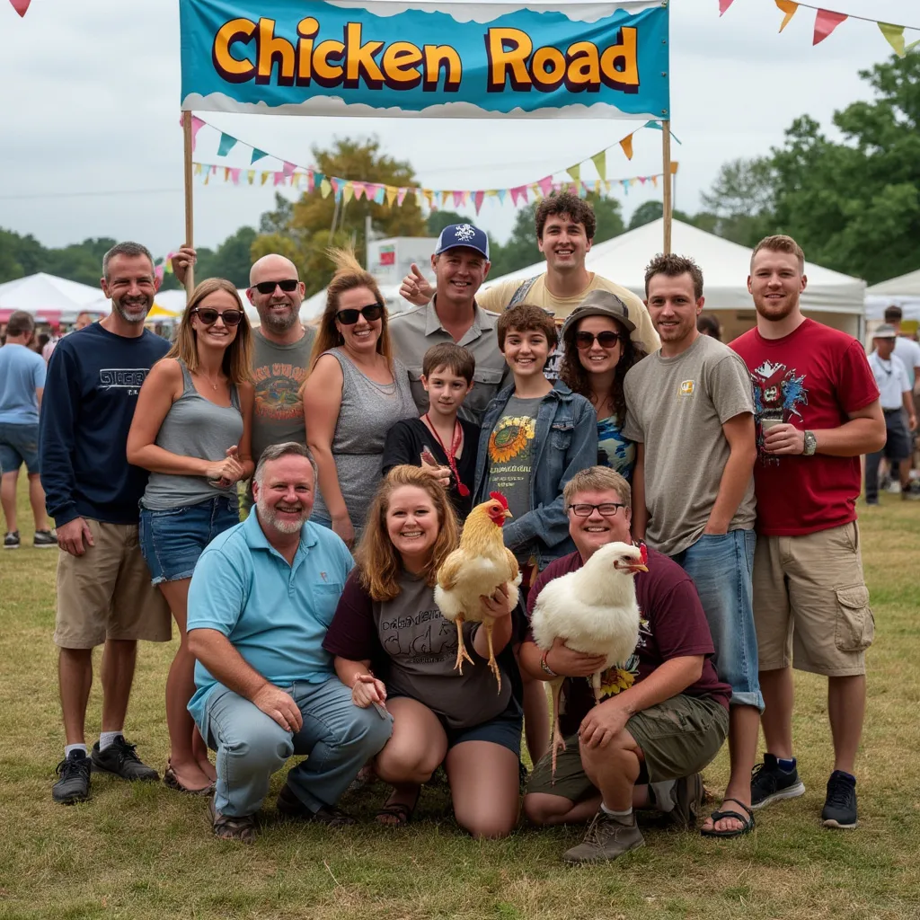 Echipa Chicken Road la un eveniment